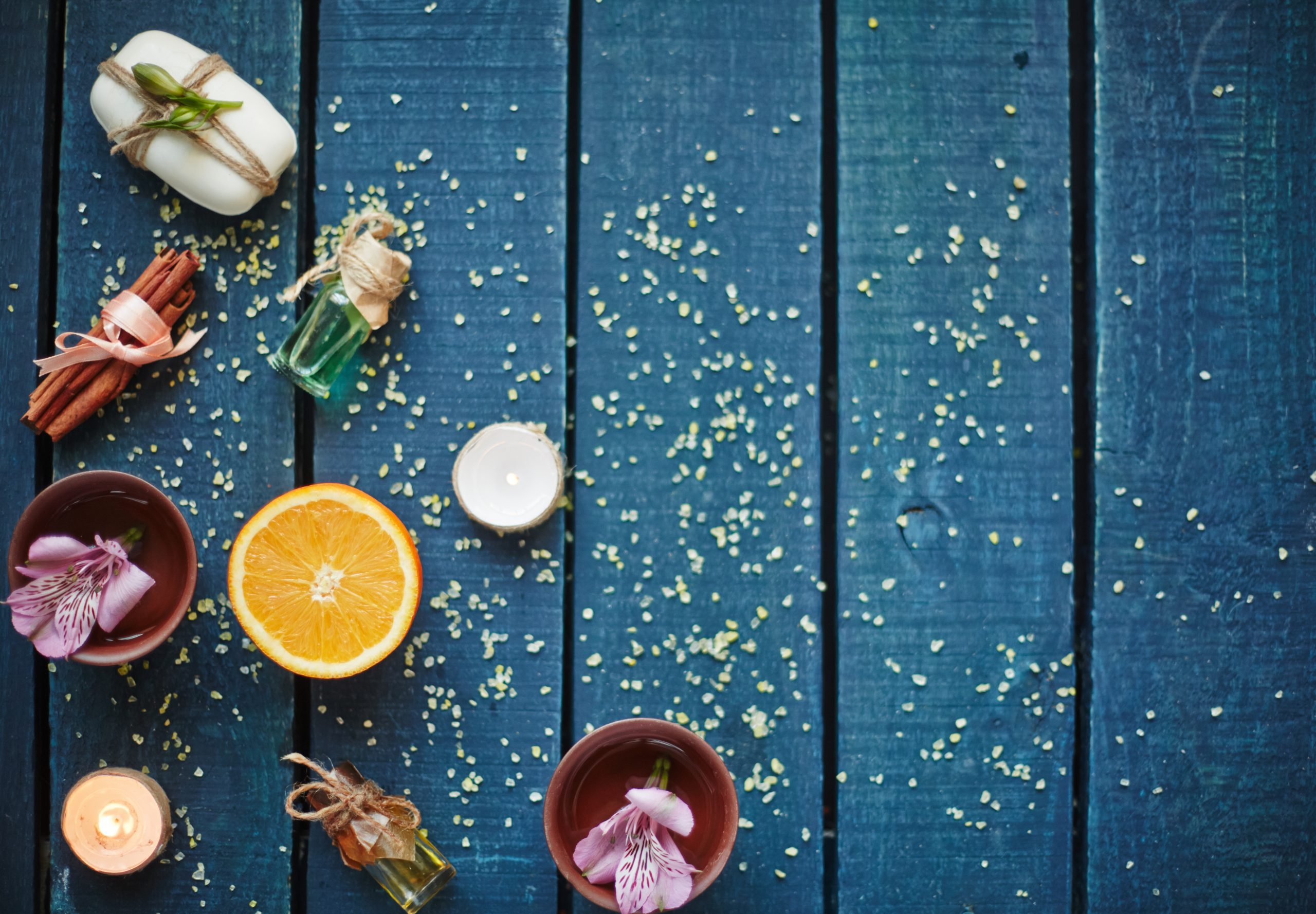 graphicstock high angle view of table with objects for aromatherapy SLEOd2dq7b scaled