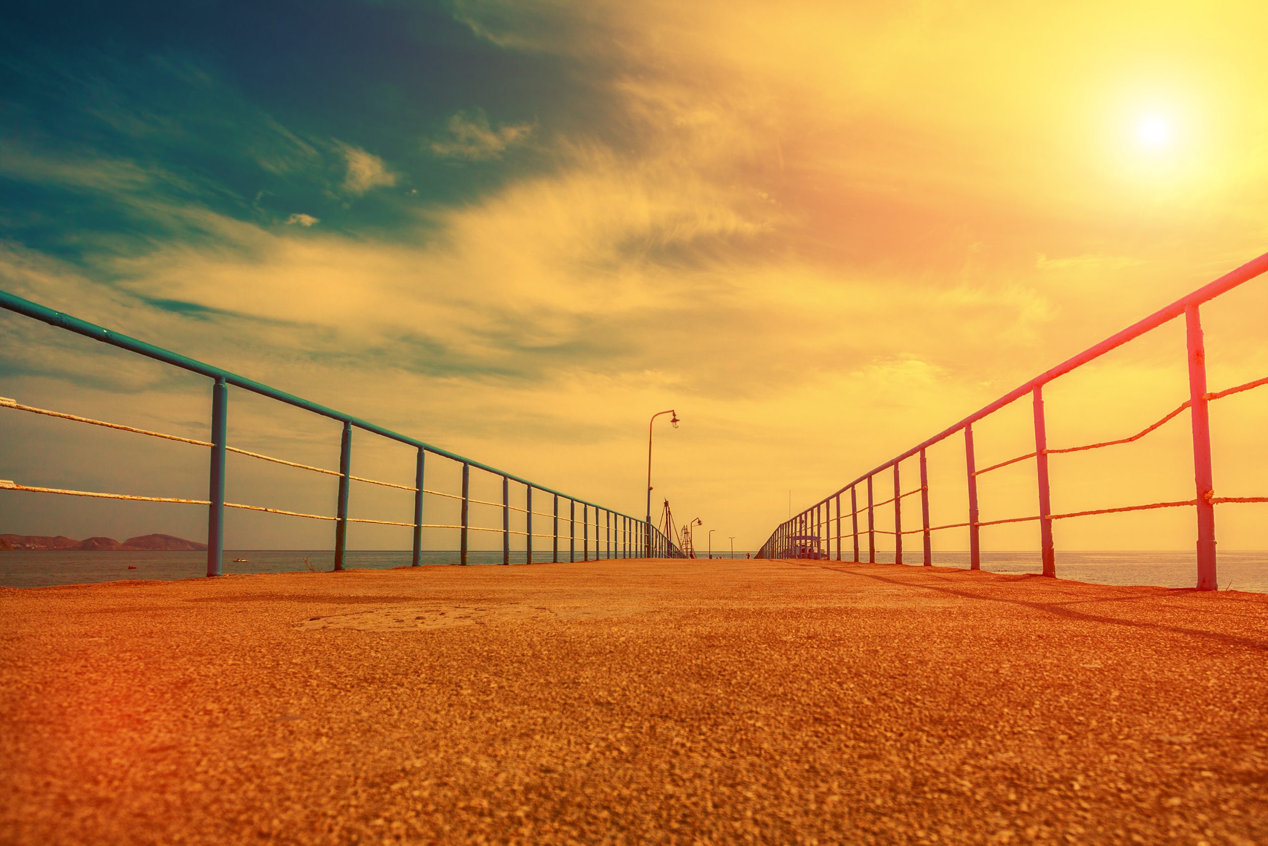 pier at sunset scaled