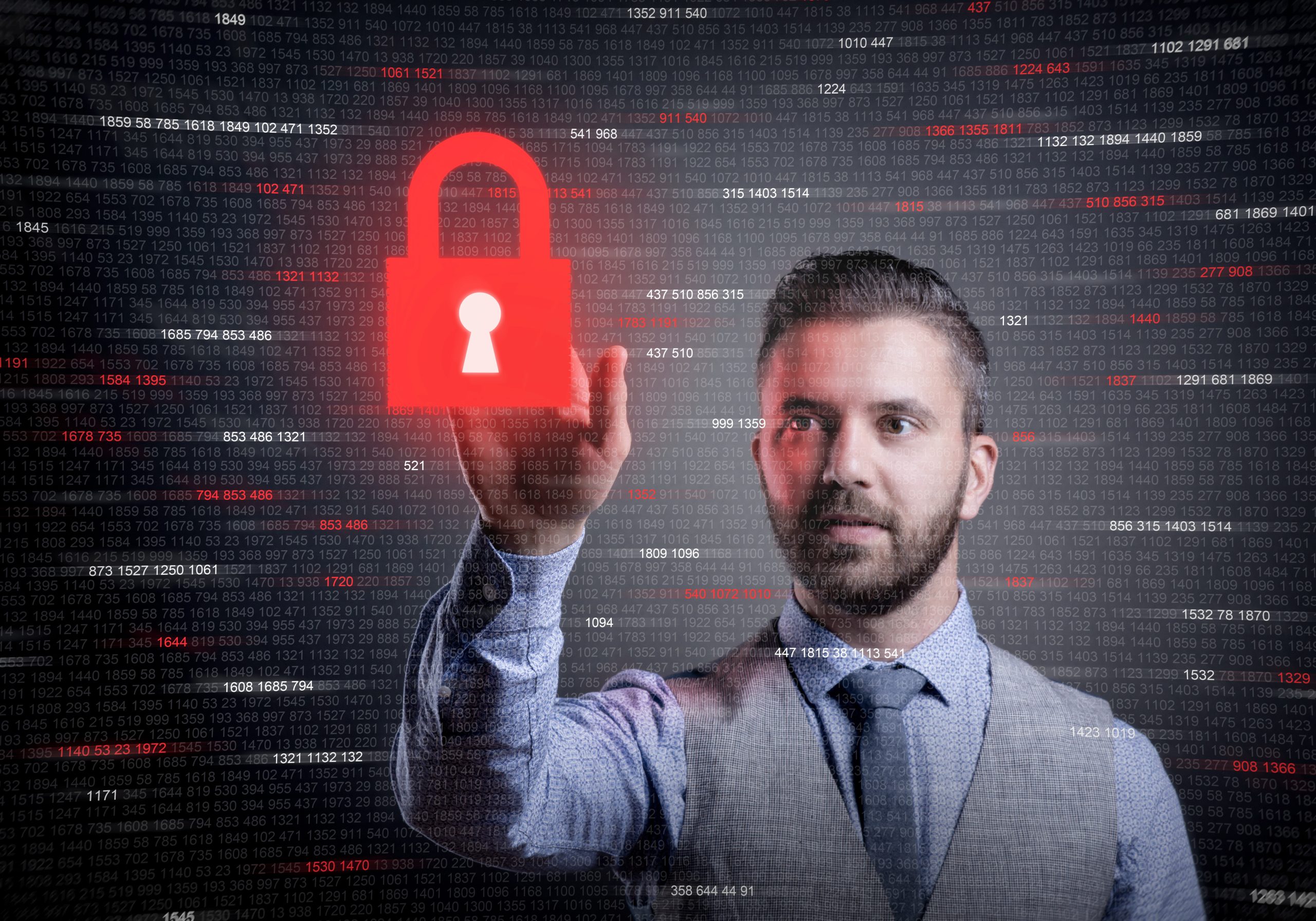 graphicstock hipster businessman showing concept of online business security on virtual screen rRc dN2bb scaled